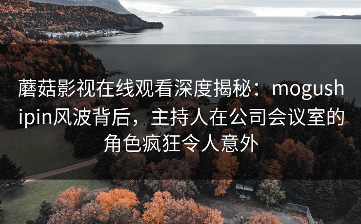 蘑菇影视在线观看深度揭秘：mogushipin风波背后，主持人在公司会议室的角色疯狂令人意外